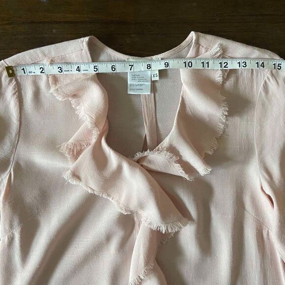 Tru Luxe Jeans Pink Button-down Top/Blouse  Long Sleeves Size XS - Picture 10 of 12